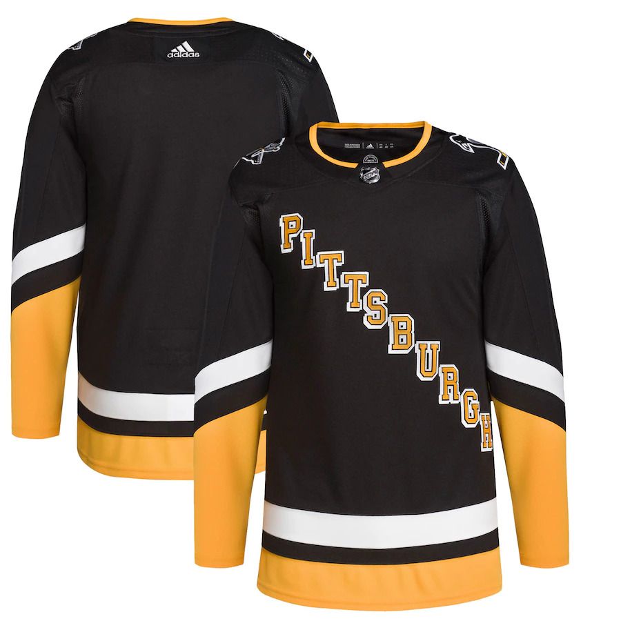 Men Pittsburgh Penguins adidas Black Alternate Primegreen Authentic Pro NHL Jersey